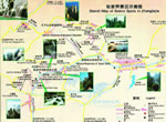 Map Zhangjiajie Tourist sites