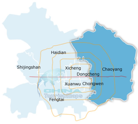 Chaoyang district map