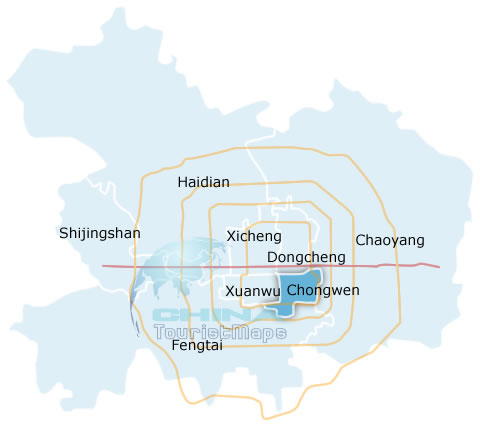 Chongwen district map
