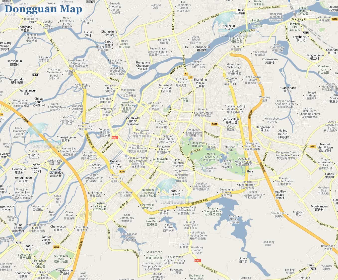 Dongguanctiy map