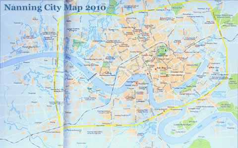 Nanning city map