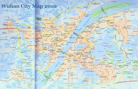 Wuhan city map