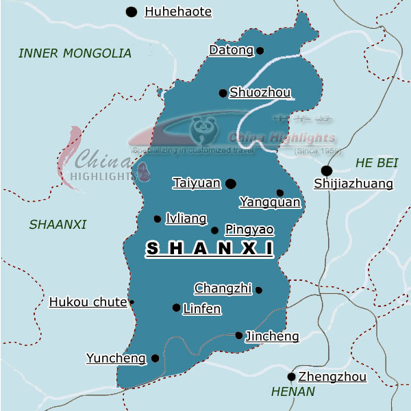 Map of Shanxi Province